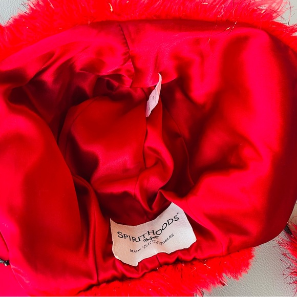 SpiritHoods Electric Elf Half-Hood OG Glitter Red Cat Ears Made in LA 2011-2012 - Picture 11 of 12